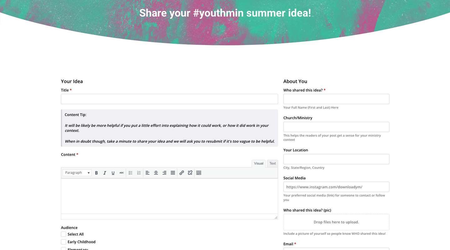 Summer Events Jam